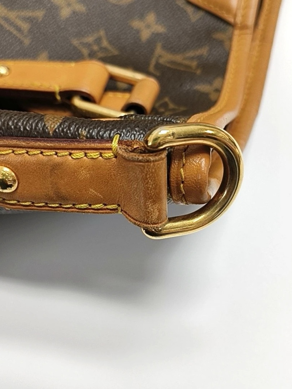 ♥️Louis Vuitton Monogram Retiro MM Canvas Brown with Tan Trim Top-Handle Bag♥️ - Picture 14 of 16